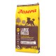 Josera Large Breed Hundefuttertasche, 12,5 kg, mit Hundesilhouette und Text zur Eignung für große Rassen und Lachsöl.