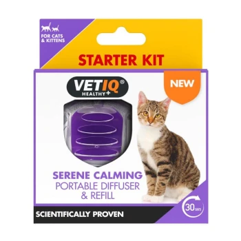 VETIQ Serene Calming Portable Diffuser & Refill Starter Kit for Cats & Kittens, scientifically proven, 30 days, new product.