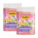 Zwei Beutel MultiFit Kleintierstreu, jeweils 3,5 kg, mit Bildern eines Kaninchens, Meerschweinchens und Hamsters auf einem rosa Hintergrund.