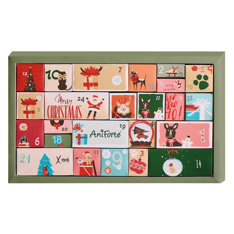AniForte Premium Adventskalender für Hunde 2026 - XXL Hundekalender