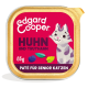 Edgard Cooper Katzenfutterpaté für Seniorenkatzen, mit Huhn und Truthahn, in einem 85g Behälter mit goldener Umrandung und einer verspielten Katzenillustration.