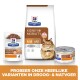 Hill's Prescription Diet Kidney + Mobility kattenvoer, met droge brokjes, natte zakjes, blikvoer en een kat met Nederlandse tekst.