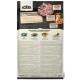 Sac de nourriture pour animaux de compagnie ACANA Light & Fit Recipe mettant en avant des ingrédients riches en protéines, des légumes et sans céréales ; comprend des informations nutritionnelles et des engagements.