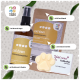 Yuki Cares Haustierprodukte: "Cool Down" Spray, Kräutermischung und pfotenförmige Butter, die alle Entspannung mit Hopfen und Baldrian fördern.