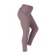 Helle rosa Reitleggings mit hoher Taille, Seitentasche und strukturiertem Griff an der Innenseite des Beins.