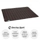 Schwarze, gesteppten Haustiermatte von Doctor Bark, gekennzeichnet mit "Made in Germany", mit Angaben zur Haltbarkeit, Hygiene und Waschbarkeit bis 95 °C.