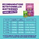 Sachet et boîte Edgard & Cooper pour chiens adultes avec titre français « RECOMMANDATIONS NUTRITIONNELLES QUOTIDIENNES » et « CHIENS ADULTES »