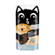 Sac de friandises pour animaux "Lucky Lou's Milky Krunchy Krisps" avec un design de chat. Texte : "JE T'AIME BEAUCOUP !" Sans céréales, sans sucre ajouté.