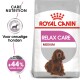 Royal Canin Relax Care hondenvoer zak voor middelgrote honden, met een kalmerende formule en een claim van +44% normaal gedrag.