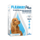 FLEAWAY Plus box for medium dogs, 134/120.6 mg spot-on; brown dog photo; treats fleas, ticks, biting lice; 1 x 1.34 ml