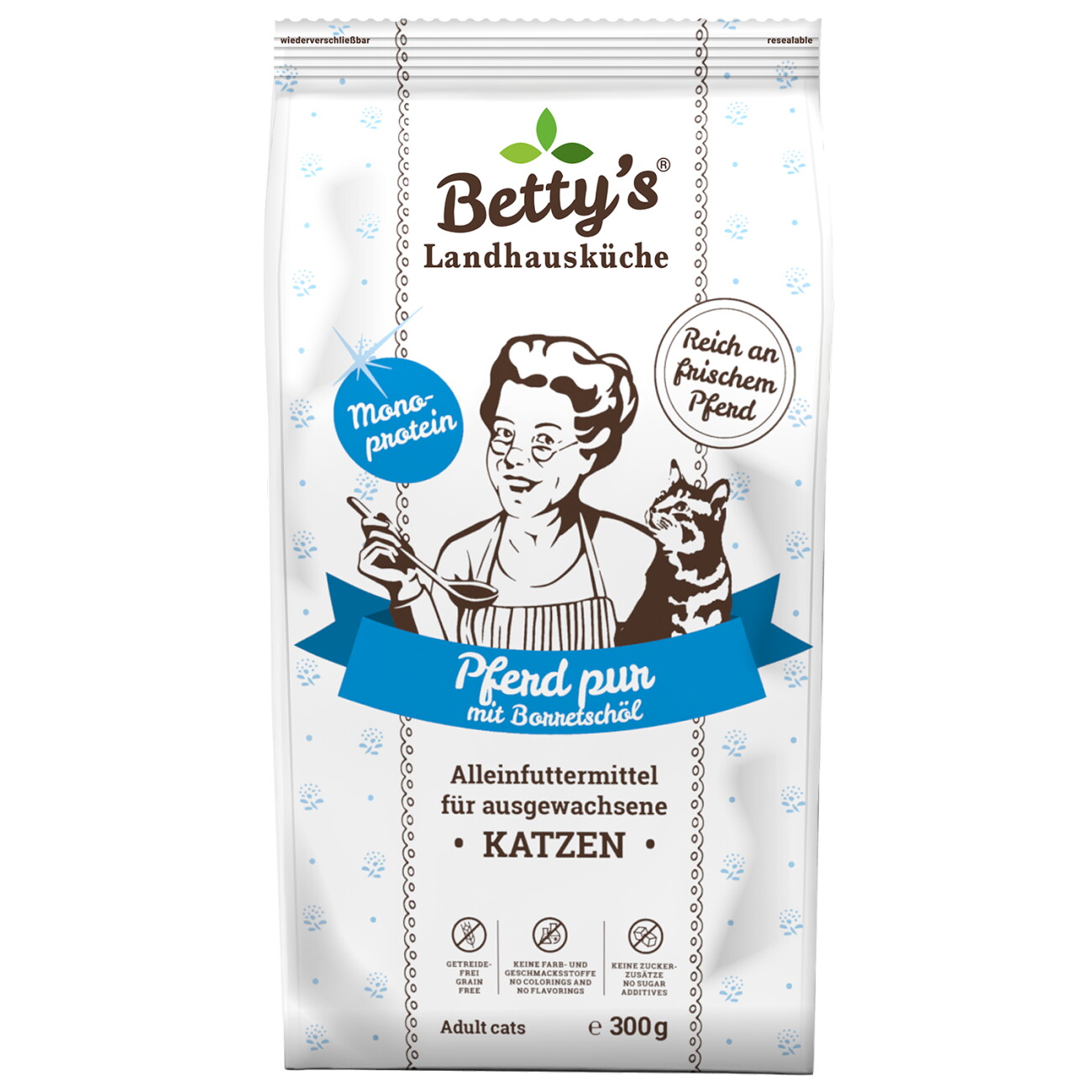 Betty's Landhausküche Trockenfutter Pferd pur 300 g