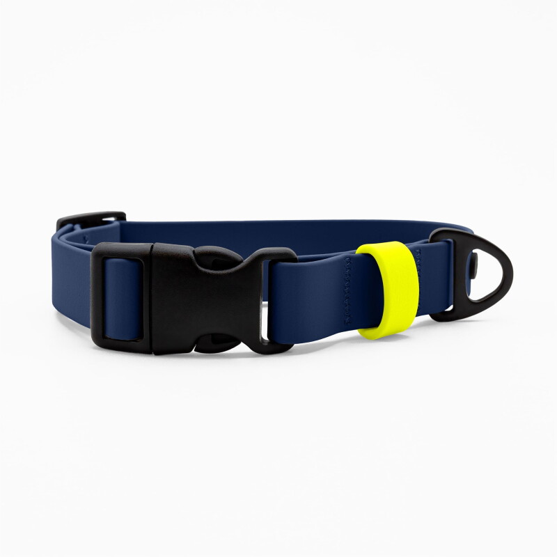 THE DOG IDEA Biothane Halsband Navy Klickverschluss S