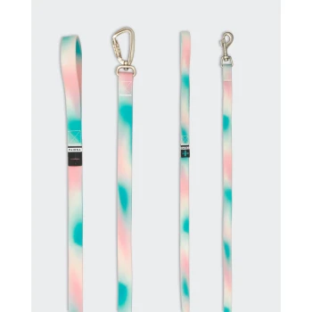 Glow Leine  Ombré blau/ türkis/ weiß/ rosa 1,5 cm