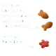 Türkisfarbene Tierfutterwerbung mit fischförmigen braunen Kroketten und einer roten Krokette; deutscher Text: 'Lachs und Hochseefisch' und 'reich an Rote Bete'.