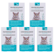 Antiparasitäre Halsband für Katzen, mit einer grauen Katze auf der Verpackung, mit Text in Deutsch, Französisch und Italienisch.