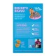 Biscuits colorés Bravo pour chiens, contenant du saumon frais, du poulet, sans sucres ajoutés, et une recette sans céréales. Convient à tous les âges.