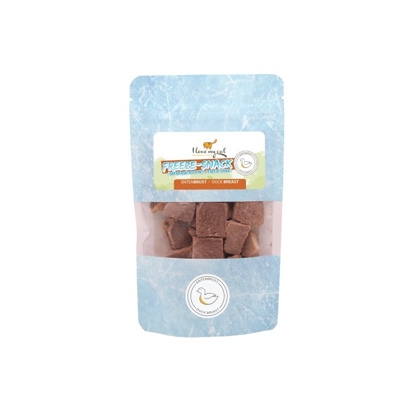 I love my cat Freeze-Snack für Katzen mit Entenbrust - 25g