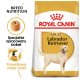 Torba z karmą dla psów Royal Canin Adult Labrador Retriever, z ilustracją krokietów, etykietą żywieniową dla rasy i tekstem w języku polskim.