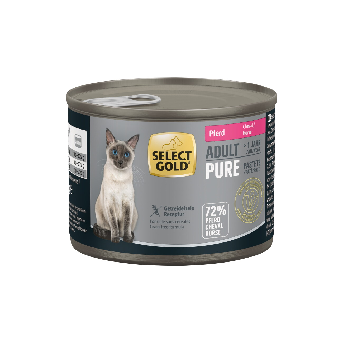 SELECT GOLD Pure Adult Paté Pferd 6x200 g