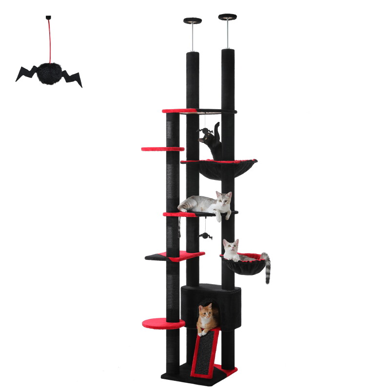 Pawz Road Deckenhoher Katzenbaumturm verstellbar