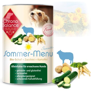 ChronoBalance Nassfutter für Hunde Sommer Menü Schaf 9,6 kg