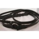 Hans Melzer Dreieckszügel schwarz/silber WB (Warmblut)