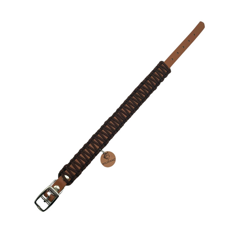 Wildfang Hundehalsband "Berggeflüster" aus Biothane mit Paracord XXS