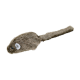 Ein Plüschspielzeug-Maus mit einem pelzigen braunen Körper und einem langen Schwanz, entworfen für das Spielen mit Haustieren.