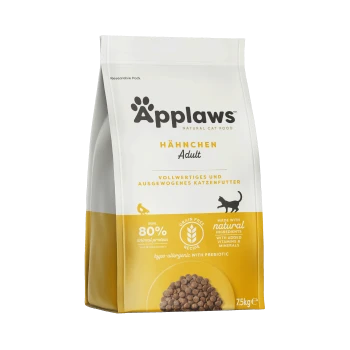 Applaws natuurlijke kattenvoeding zak, 7,5 kg, met 'Hähnchen Adult' met 80% dierlijke eiwitten, graanvrij en hypoallergeen.