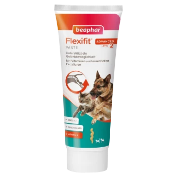 Pâte Beaphar Flexifit Niveau 2 pour animaux de compagnie, soutient la mobilité articulaire avec Omega 3, Glucosamine et Vitamine E.