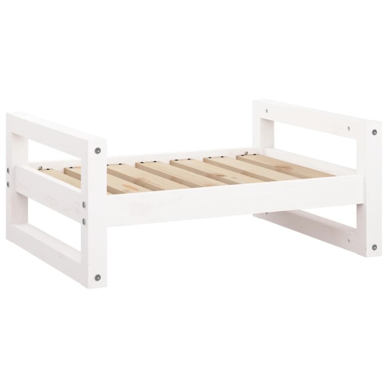 VidaXL Hundebett M (65,5x50,5x28 cm) aus Kiefernholz weiß