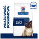 Torba z jedzeniem dla kotów Hill's Prescription Diet z/d z syjamskim kotem, z tekstem "Wrażliwość Pokarmowa" i ikoną "Original."