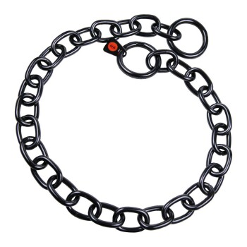 Halskette, stark - Edelstahl Rostfrei schwarz, 4,0 mm 59 cm