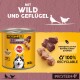Dosenfutter "Pedigree" für Hunde, Wild- und Geflügelgeschmack, 800g, 100% komplett, recycelbar, hergestellt mit natürlichen Zutaten.