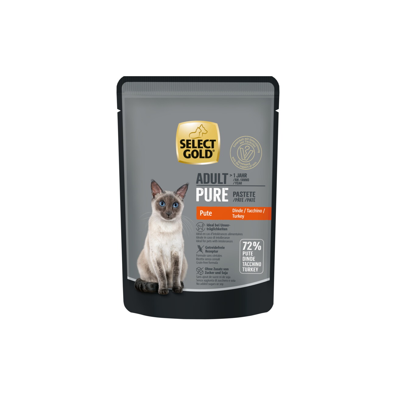SELECT GOLD Adult Pure Pute 12x85 g