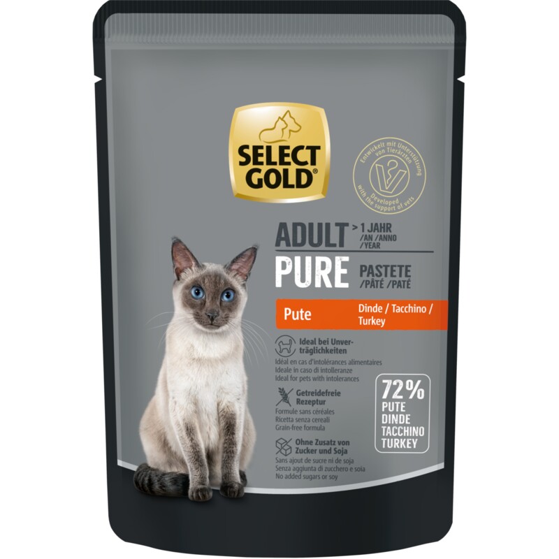 SELECT GOLD Adult Pure Kalkoen 12x85 g