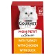 Mon Petit Meaty Variety (Duck, Chicken and Turkey) Wet Cat Food 6 x 50 g
