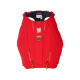 Rote Hundeschwimmweste von Ruffwear, mit verstellbaren Riemen, einem stabilen Griff und einem Logo-Patch. Größe S.