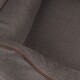 Orthopädisches Hundebett Wippo aus Velours mit Handwebcharakter schwarz XXL