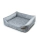 SoftColor luxury dog bed in grau color grau M