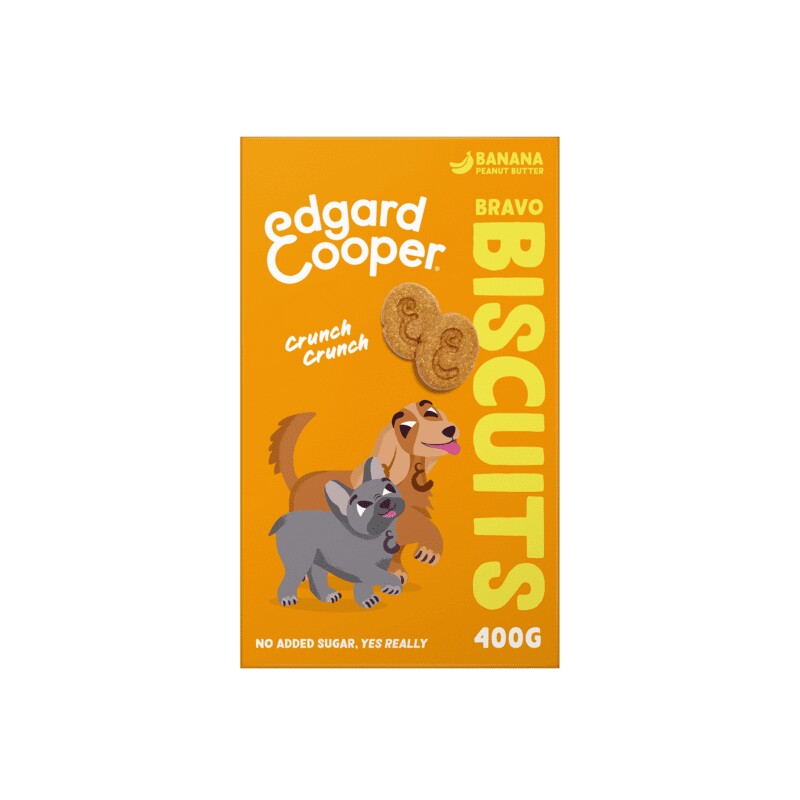 Edgard & Cooper Koekjes Banaan & Pinda 400 g