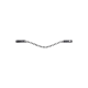 Schwarzes Haustierhalsband, verziert mit funkelnden Strasssteinen, mit einem eleganten Design und einem kleinen Logoanhänger an einem Ende.