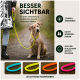 Gelbe Schlupfleine für Hunde mit einer Holzperle und Metallring, entworfen für einfache Anpassung und Kontrolle.
