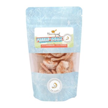 I love my cat Freeze-Snack für Katzen mit Riesengarnelen – 25g