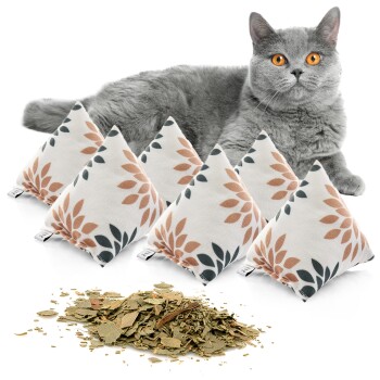 Canadian Cat Company Catnipspielzeug 6x Schmusepyramide Punkte