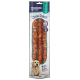 Premiere I Love My Dog Kauknochen Maxi Rolls, mit drei in Fleisch gewickelten Sticks, mit einem Golden Retriever auf der Verpackung.