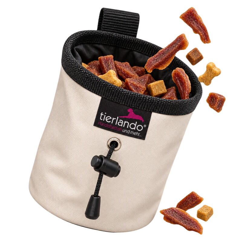 Tierlando ® LIO doppellagiger Leckerlibeutel Snackbeutel creme
