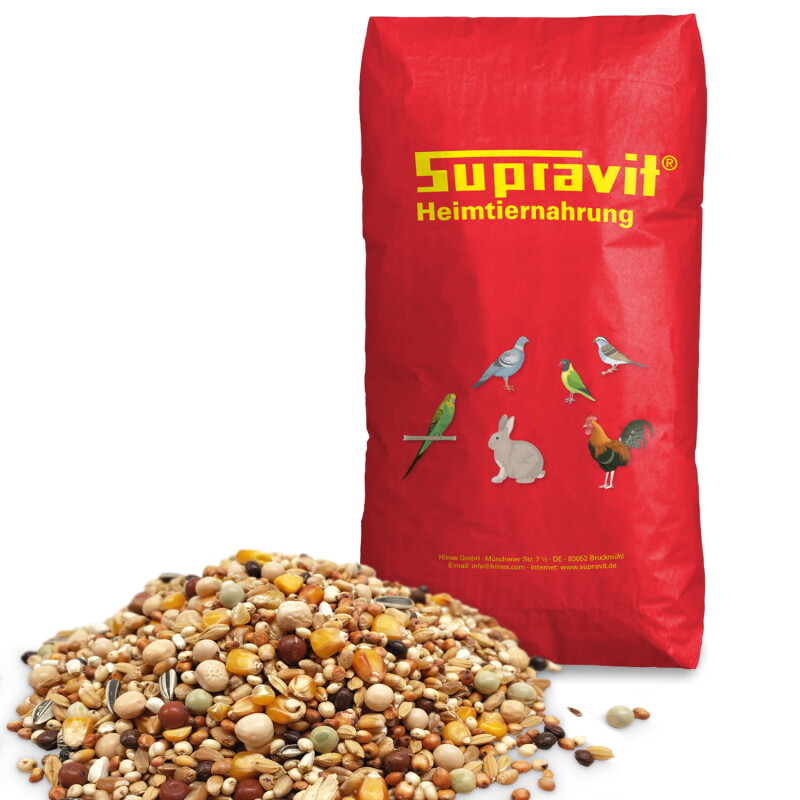 Supravit Reise Taubenfutter 25kg ohne Weizen | hochwertiges Futter für Tauben | optimale Körnermischung vor der Reise für Zucht Tauben |...