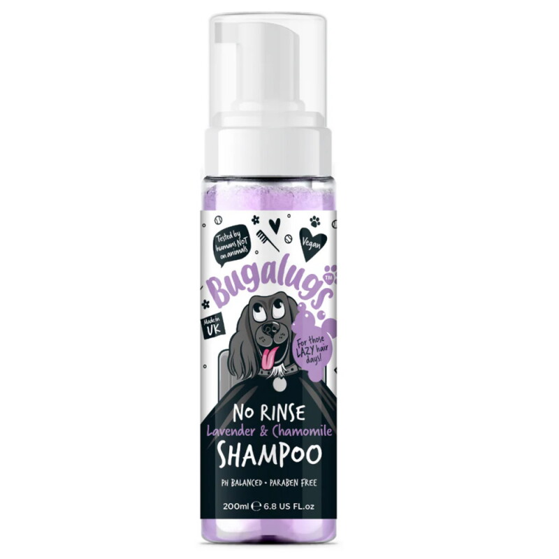 Bugalugs Lavendeltraum – No-Rinse Katzenshampoo mit Lavendel & Kamille 200ml