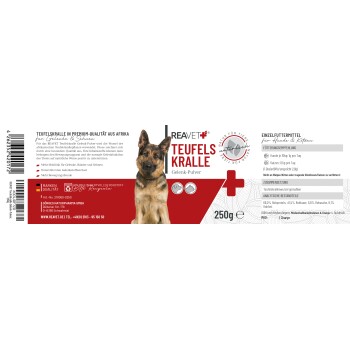 Eine flauschige graue Katze liegt auf einem Feld mit grünem Gras und gelben Blumen, mit einem weißen Logo, das ein Blatt in der unteren rechten Ecke zeigt.